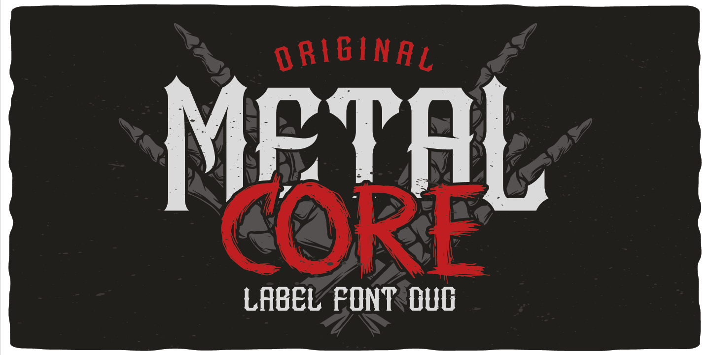 Example font Metal Core #8